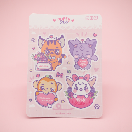 Sticker Sheet - Puffy Love