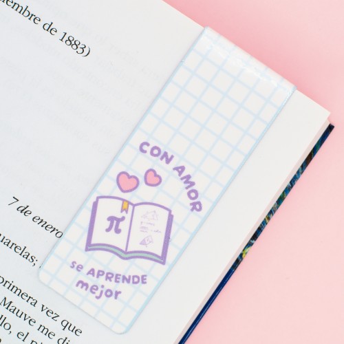 Marcapáginas Magnético - Con Amor Se Aprende Mejor